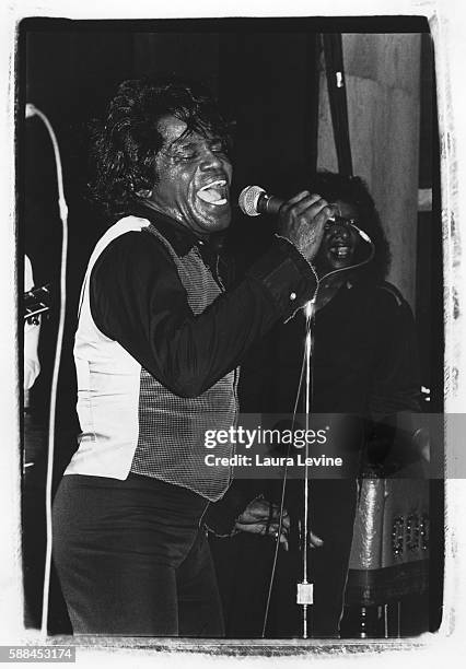 James Brown on stage at Irving Plaza in New York