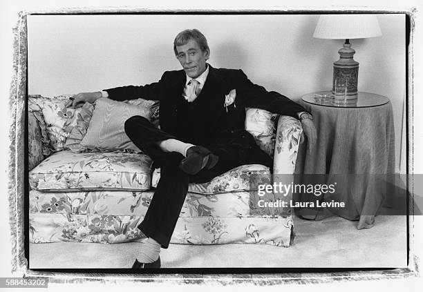 Portrait of British actor Peter O'Toole , 1980s