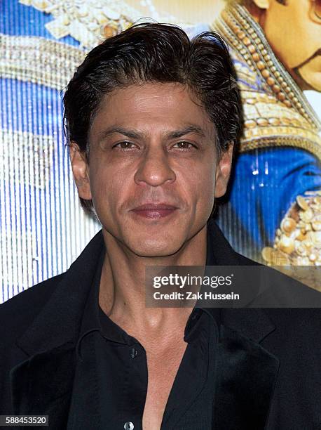 Shah Rukh Khan attending the Happy New Year-SLAM photocall in London.