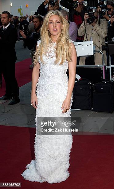 Ellie Goulding arriving at the GQ Men of the Year Awards at the Royal Opera House in London