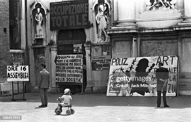 The Venice Biennale in June 1968.