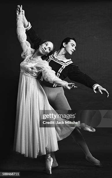 Native American dancer Yvonne Chouteau and her husband Miguel Terekhov founders of the School of Dance at the University of Oklahoma, photographed in...