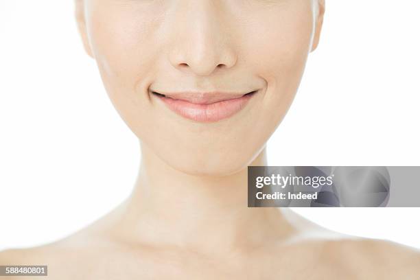 beauty, part of young womans face - human mouth stock pictures, royalty-free photos & images