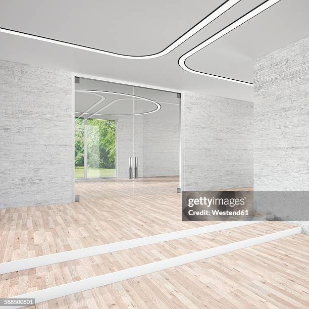 modern conference room, 3d rendering - board room door stock illustrations