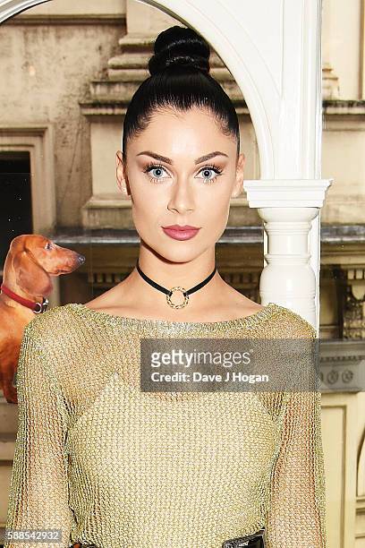 Cally Jane Beech attends a special screening of "War Dogs" at Picturehouse Central on August 11, 2016 in London, England.