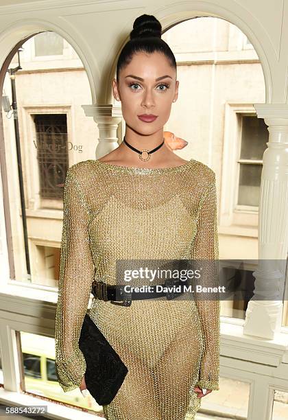 Cally Jane Beech attends a special screening of "War Dogs" at Picturehouse Central on August 11, 2016 in London, England.