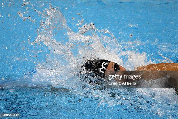 Lotte Friis of Denmark competes the Women's 800m Freestyle heat on Day 6 of the Rio 2016 Olympic Games at the Olympic Aquatics Stadium on August 11,...