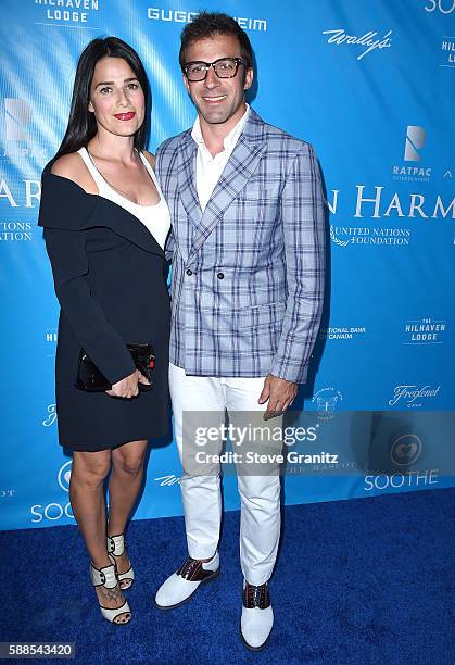 Sonia Amoruso, Alessandro Del Piero arrives at the Brett Ratner And David Raymond Host Special Event For UN Secretary-General Ban Ki-moon at Private...