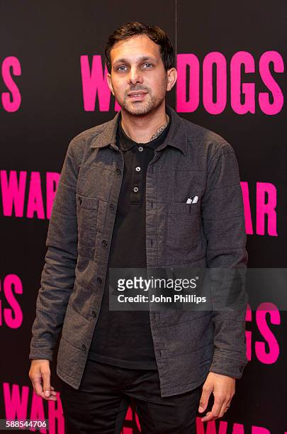 Dynamo attends a special screening of 'War Dogs' at Picturehouse Central on August 11, 2016 in London, England.