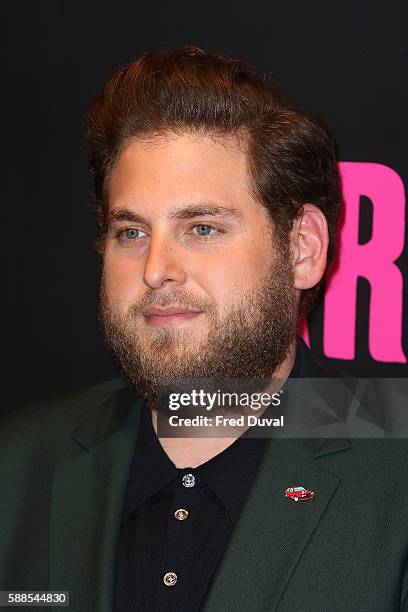 Jonah Hill attends a special Screening of "War Dogs" at Picturehouse Central on August 11, 2016 in London, England.