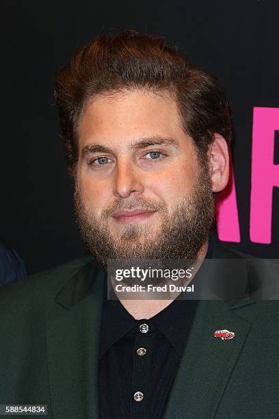 Jonah Hill attends a special Screening of "War Dogs" at Picturehouse Central on August 11, 2016 in London, England.