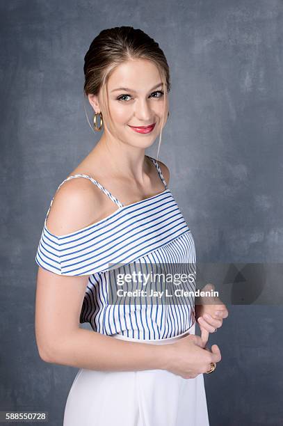 Actress Melissa Benoist of 'Supergirl' is photographed for Los Angeles Times at San Diego Comic Con on July 22, 2016 in San Diego, California.