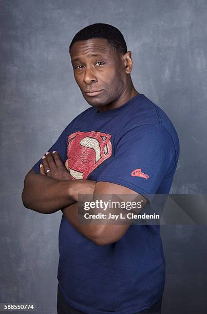 Actor David Harewood of 'Supergirl' is photographed for Los Angeles Times at San Diego Comic Con on July 22, 2016 in San Diego, California.