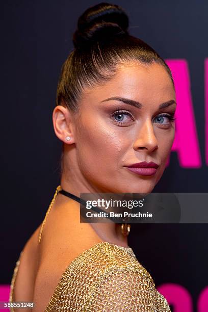 Cally Jane Beech attends a special screening of War Dogs at Picturehouse Central on August 11, 2016 in London, England.