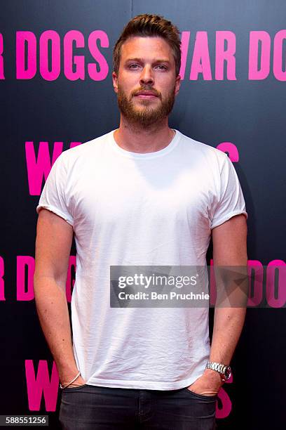 Rick Edwards attends a special screening of War Dogs at Picturehouse Central on August 11, 2016 in London, England.