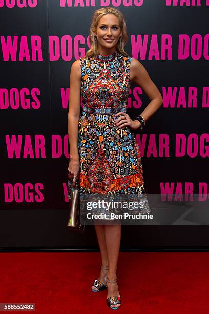 Stephanie Pratt attends a special screening of War Dogs at Picturehouse Central on August 11, 2016 in London, England.