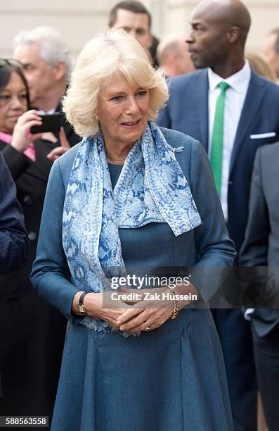 Prince Charles, Prince of Wales and Camilla, Duchess of Cornwall launch the 'Travels To My Elephant' Rickshaw Race at Clarence House in London.