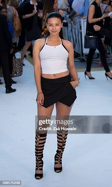 Leah Weller arriving at the European Premiere of Magic Mike XXL in Leicester Square, London.