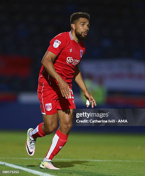 Scott Golbourne of Bristol City during the EFL Cup match between Wycombe Wanderers and Bristol City at Adams Park on August 8, 2016 in High Wycombe,...