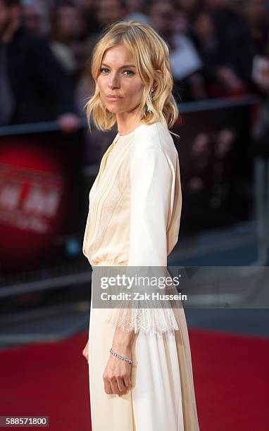 Sienna Miller arriving at the premiere of High Rise during the London Film Festival.