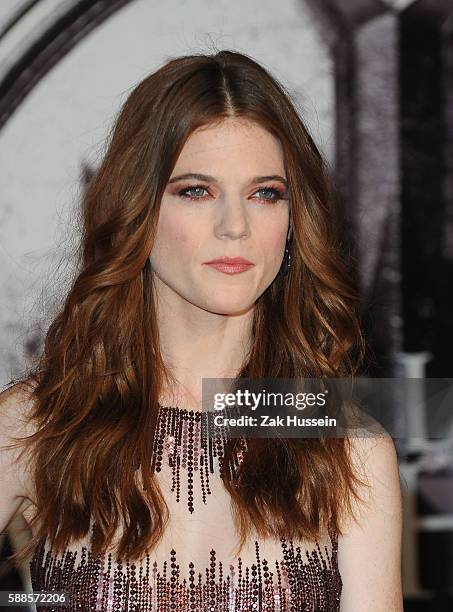 Rose Leslie arriving at the European premiere of the Last Witch Hunter at the Empire Leicester Square in London.