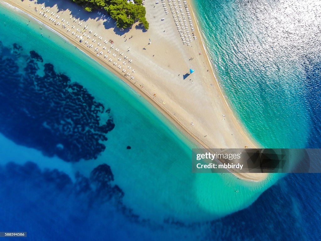 Zlatni rat beach, Bol, Brac island, Dalmatia, Croatia