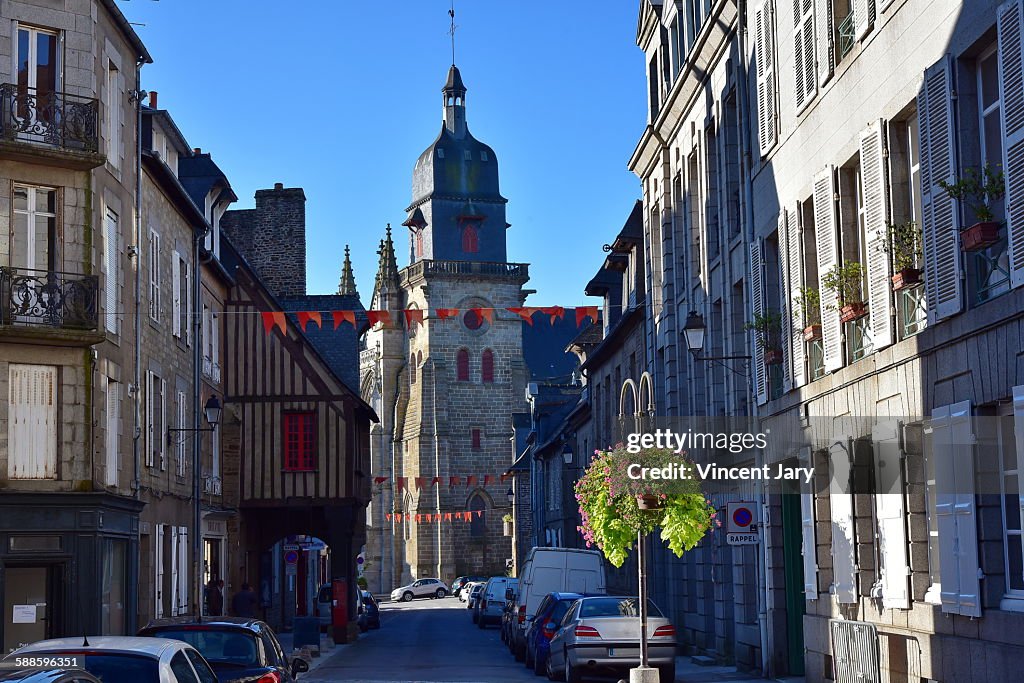 Fougeres city france