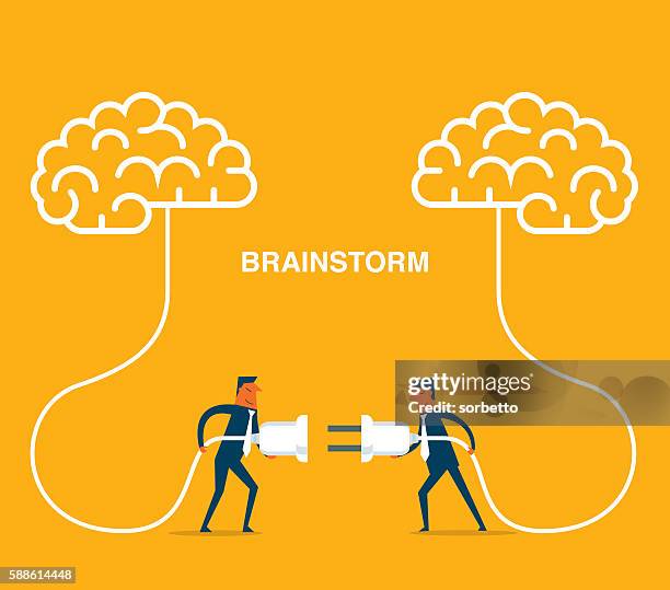 brainstorming - extension cord stock illustrations