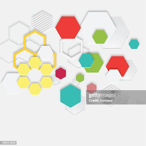 abstract 3d color polygon pattern background - tablecloth background stock illustrations