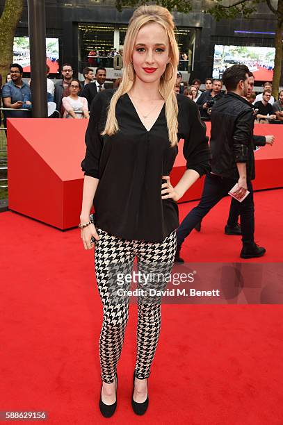 Holli Dempsey attends the World Premiere "David Brent: Life On The Road" at Odeon Leicester Square on August 10, 2016 in London, England.