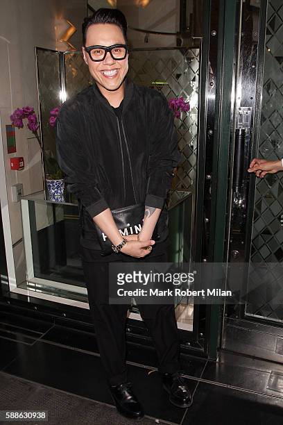 Gok Wan at the Ivy Club on August 11, 2016 in London, England.