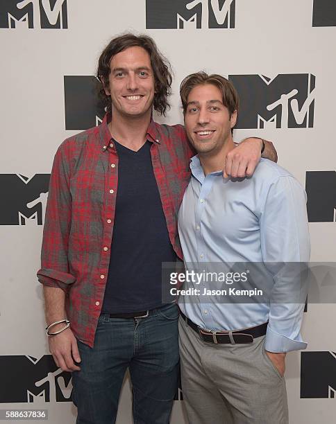Andrew Jenks and Ryan Ferguson attend the premiere of MTV's "Unlocking the Truth" at MTV Studios on August 11, 2016 in New York City.
