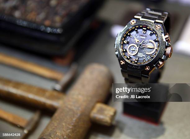 Generale view of the new Casio G-Shock MRG-G during the G-Shock Celebration on August 11, 2016 in Los Angeles, California.