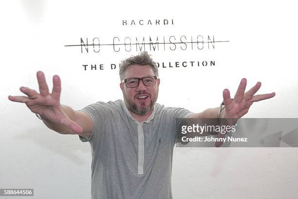 Photographer Jonathan Mannion attends Bacardi and Swizz Beatz's The Dean Collection present 'No Commission: Art Performs' - Day 1 on August 11, 2016...