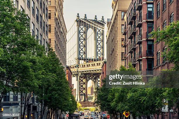 manhattan bridge - new york - usa - newly industrialized country stock pictures, royalty-free photos & images