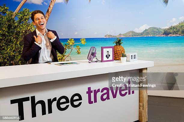 Joey Essex launched the Three Travel Agency pop-up at Westfield as part of Three's Feel at Home campaign allowing customers to use their mobile phone...