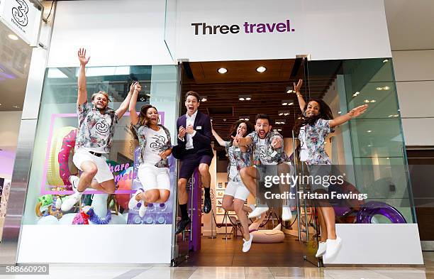 Joey Essex launched the Three Travel Agency pop-up at Westfield as part of Three's Feel at Home campaign allowing customers to use their mobile phone...