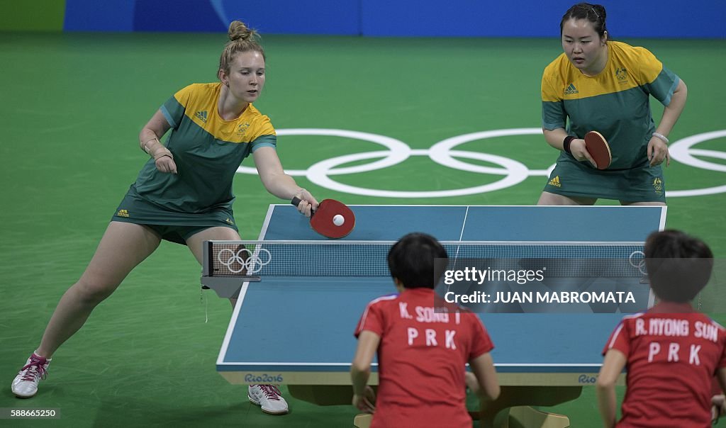 TABLE TENNIS-OLY-2016-RIO-PRK-AUS