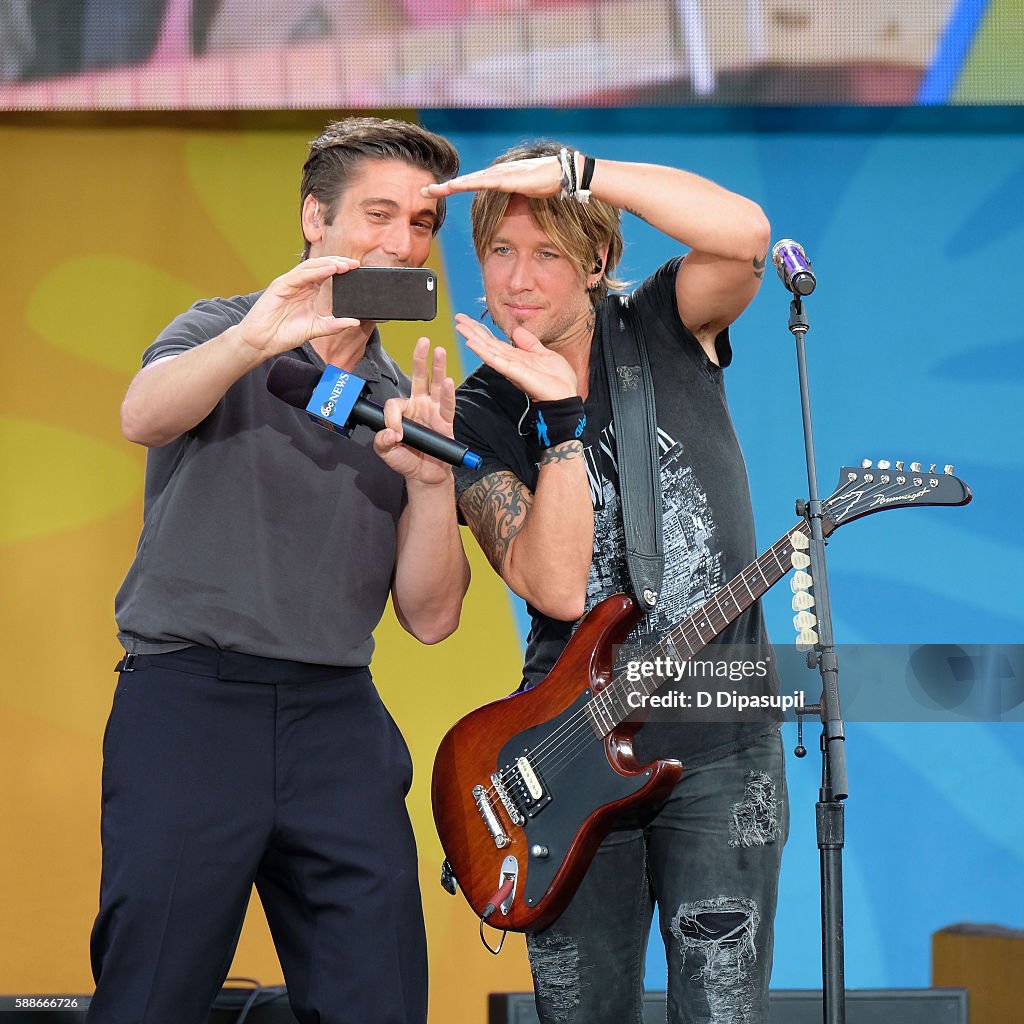 Keith Urban Performs On ABC's "Good Morning America"