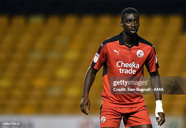 Enzio Boldewijn of Crawley Town during the EFL Cup match between Wolverhampton Wanderers and Crawley Town at Molineux on August 8, 2016 in...