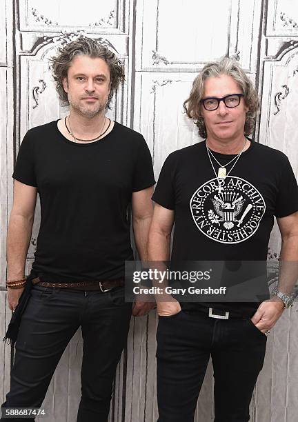 Musicians Dean Roland and Ed Roland of the band Collective Soul discuss their new album, "See What You Started By Continuing" during AOL BUILD Series...