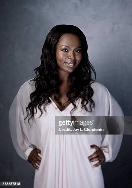 Actress Yetide Badaki of 'American Gods' is photographed for Los Angeles Times at San Diego Comic Con on July 22, 2016 in San Diego, California.