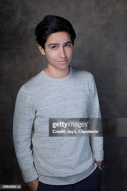 Actor Lorenzo James Henrie of 'Fear the Walking Dead' is photographed for Los Angeles Times at San Diego Comic Con on July 22, 2016 in San Diego,...