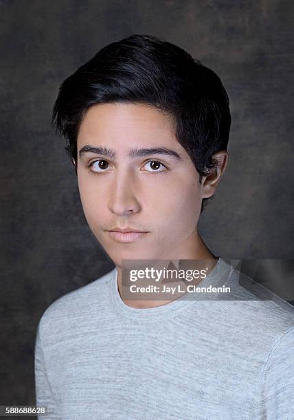 Actor Lorenzo James Henrie of 'Fear the Walking Dead' is photographed for Los Angeles Times at San Diego Comic Con on July 22, 2016 in San Diego,...