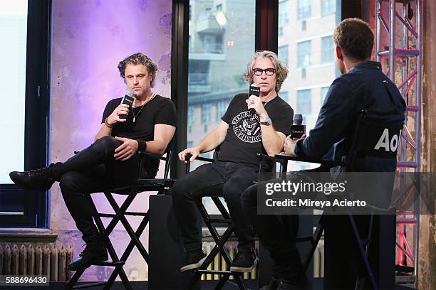 Musicians Ed Roland and Dean Roland from Collective Soul, attend AOL Build Series to discuss their new album, "See What You Started by Continuing" at...