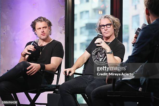 Musicians Ed Roland and Dean Roland from Collective Soul, attend AOL Build Series to discuss their new album, "See What You Started by Continuing" at...