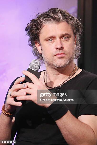 Musician Dean Roland from Collective Soul attends AOL Build Series to discuss the new album, "See What you Started by Continuing" at AOL HQ on August...