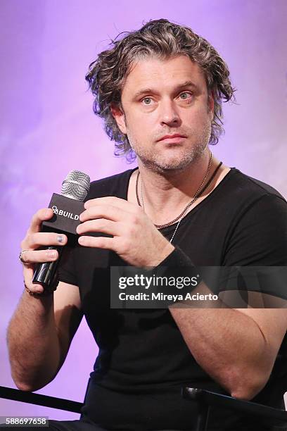 Musician Dean Roland from Collective Soul attends AOL Build Series to discuss the new album, "See What you Started by Continuing" at AOL HQ on August...