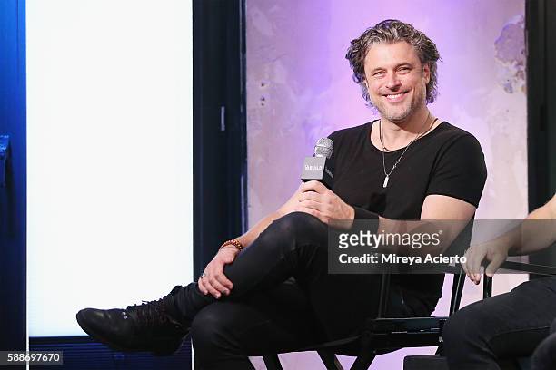 Musician Dean Roland from Collective Soul attends AOL Build Series to discuss the new album, "See What you Started by Continuing" at AOL HQ on August...