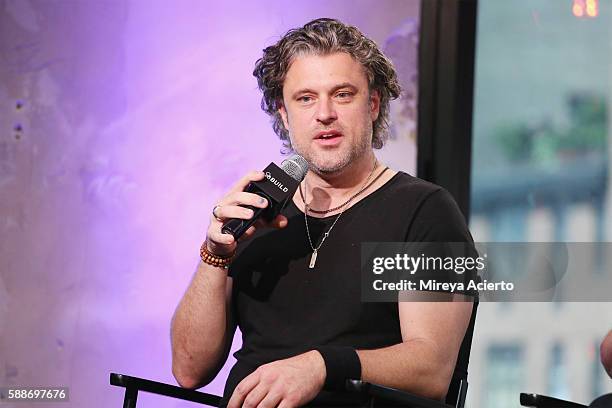 Musician Dean Roland from Collective Soul attends AOL Build Series to discuss the new album, "See What you Started by Continuing" at AOL HQ on August...